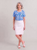 Equinox denim white skirt