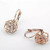 ROSE IS A ROSE 18kt Rose Crystal Earrings In White Yellow And Rose Gold Plating F369-3150327813