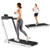 2.25HP 2 in 1 Folding Treadmill with APP Speaker Remote Control-White - Color: White D681-SP37914US-WH
