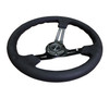 350MM Sport 3" Deep Dish Suede Steering Wheel (Reinforced)