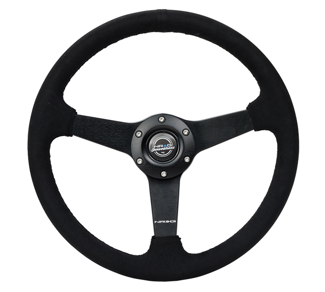 350MM 1" Deep Dish Steering Wheel by NRG in Suede 