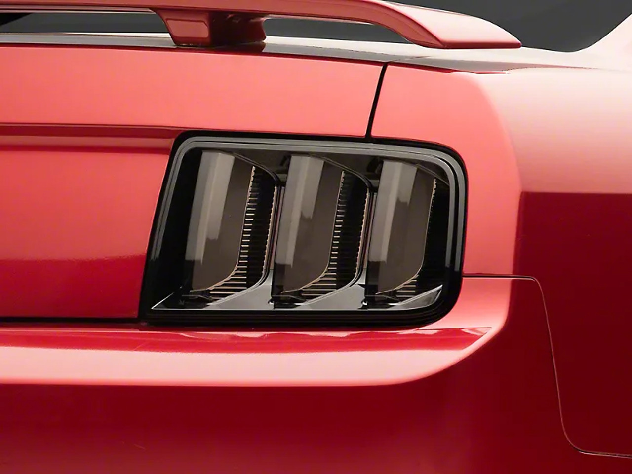 05-09 Ford Mustang LED Tail Lights- Black Housing (Smoked Lens) by Raxiom