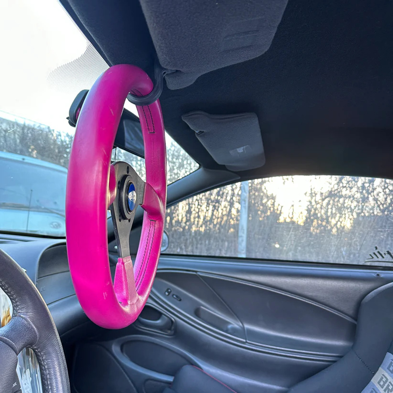 1985-2004 Mustang Steering Wheel Visor Hook by CarZDeluxe