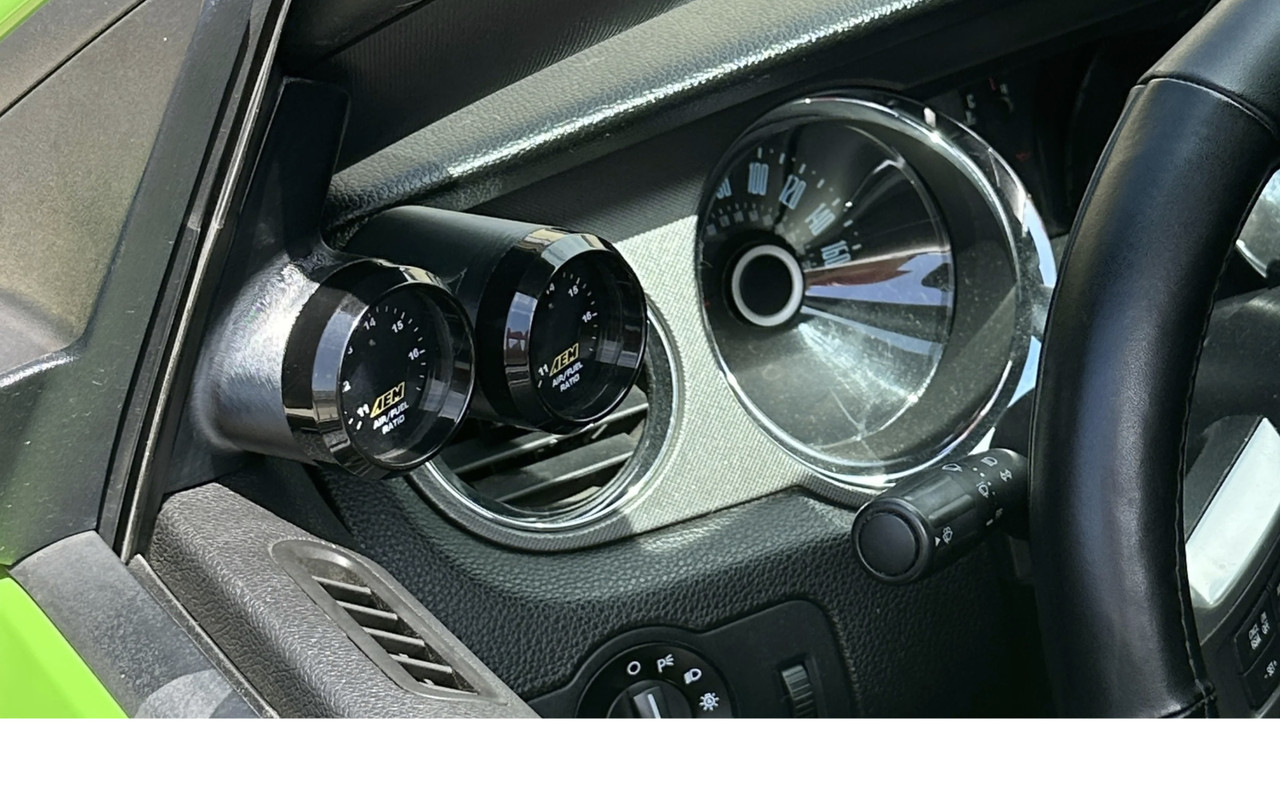 2010-2014 Mustang Mirror Trim Dual Gauge Pod Mount 