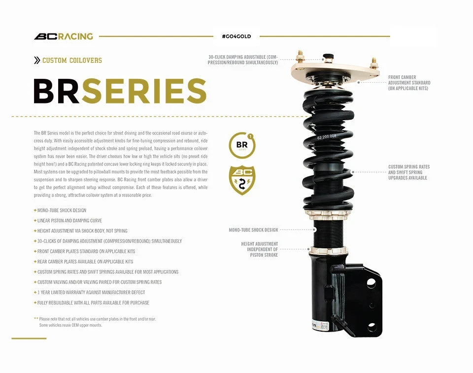 1990-1993 Ford Mustang Foxbody BR Type Coilover by BC Racing