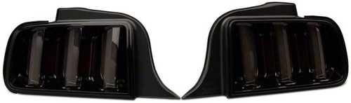 05-09 Ford Mustang LED Tail Lights- Black Housing (Smoked Lens) by Raxiom