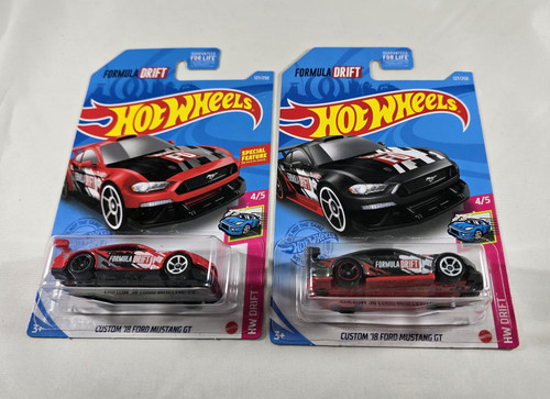 Formula Drift Hot Wheels Custom 2018 Mustang Pair