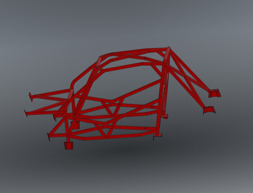 79-93 Mustang Foxbody Roll Cage Kit (Road Race Spec) by Cage Kits