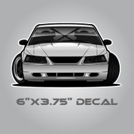 New Edge Mustang Drift Sticker