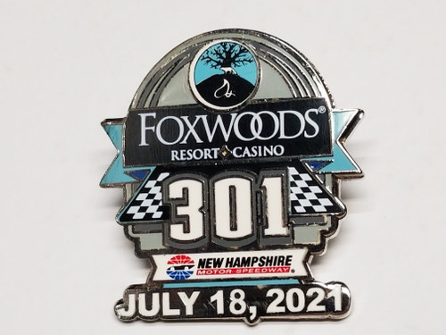 2021 Foxwoods Casino 301 at New Hampshire Official Event Pin Won by Aric Almirola