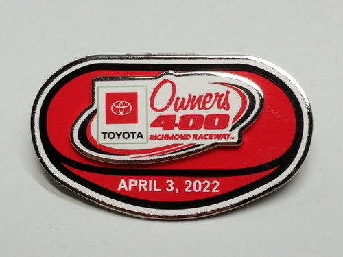 2022 Toyota Owners 400 at Richmond Official Event Pin won by Denny Hamlin