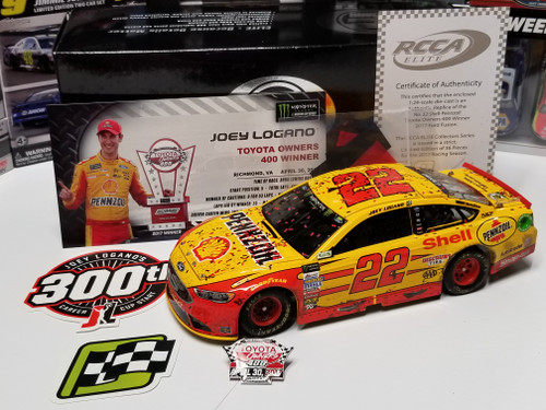 Joey Logano 2017 Pennzoil Richmond Race Win 1/24 Elite