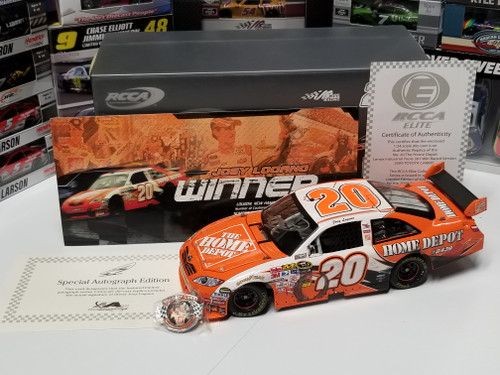 Joey Logano 2009 Autographed Home Depot New Hampshire Win Raced Version 1/24 Elite