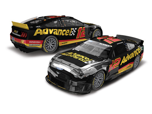 Ryan Blaney 2022 Advance Auto Parts Daytona Checkers or Wreckers 1/24 Elite - FOIL NUMBER CAR
