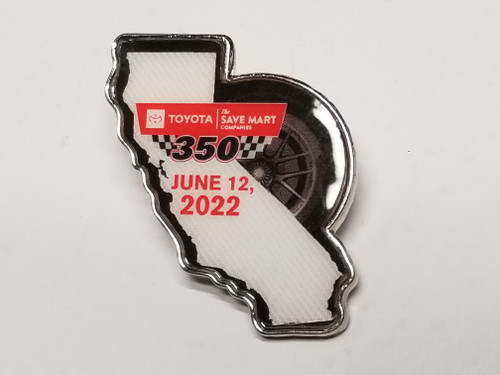 2022 Toyota/Save Mart 350 at Sonoma Official Event Pin won by Daniel Suarez