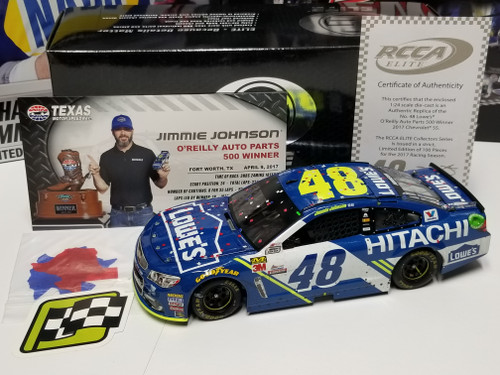 Jimmie Johnson 2017 Lowe's Texas Win 1/24 Elite