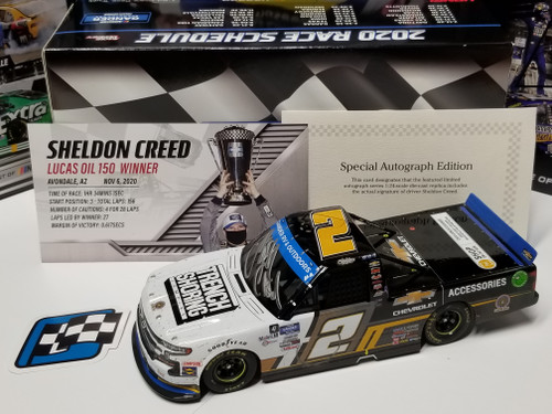 Sheldon Creed Chevy Accessories Autographed Phoenix Win 1/24