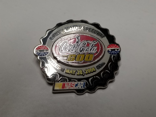 2006 Coca Cola 600 at Charlotte Official Event Pin Won By Kasey Kahne