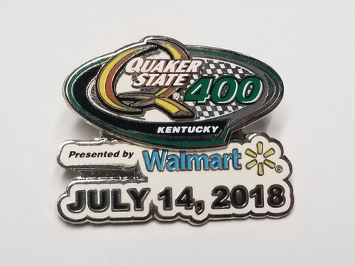 2018 Quaker State 400 at Kentucky Official Event Pin Won By Martin Truex Jr