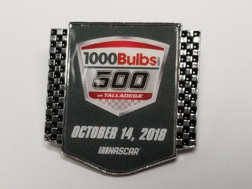 2018 1000Bulbs.com 500 at Talladega Official Event Pin Won by Aric Almirola