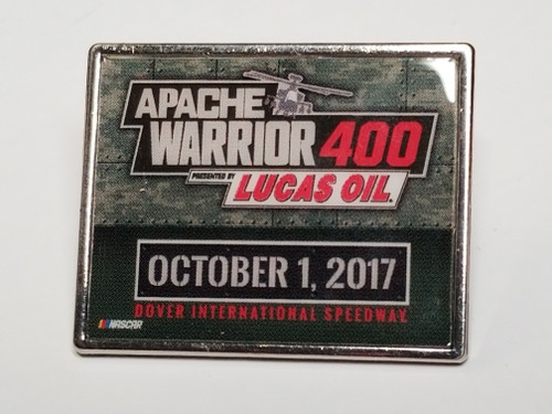 2017 Apache Warrior 400 at Dover Official Event Pin Won by Kyle Busch