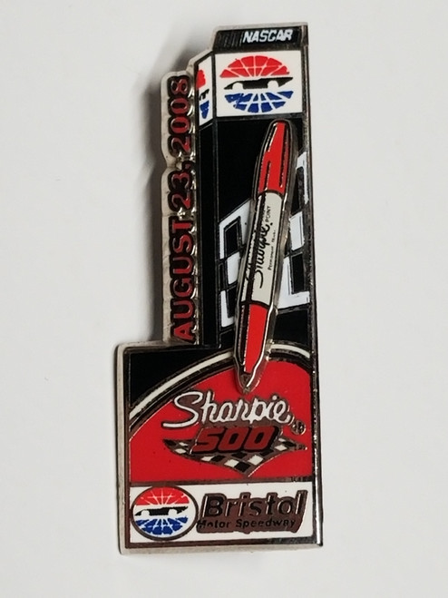 2008 Sharpie 500 at Bristol Official Event Pin Won By Carl Edwards