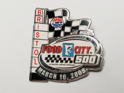 2008 Food City 500 at Bristol Official Event Pin Won By Jeff Burton
