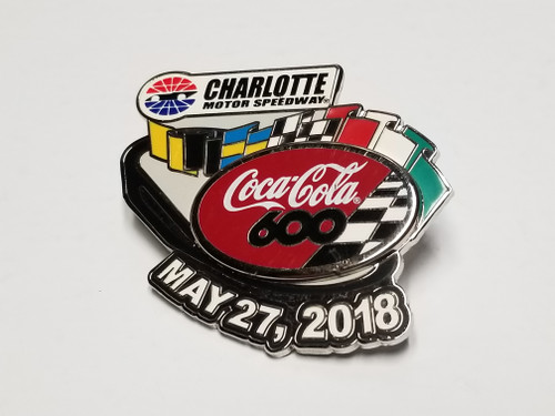 2018 Coke 600 at Charlotte Official Event Pin Won by Kyle Busch