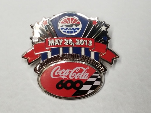 2013 Coke 600 at Charlotte Official Event Pin Won by Kevin Harvick