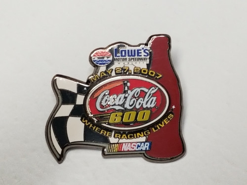 2007 Coke 600 at Charlotte Official Event Pin Won By Casey Mears