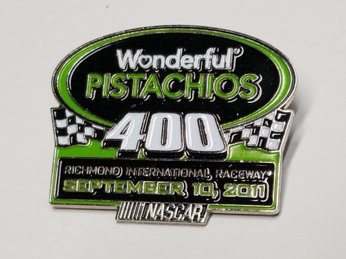 2011 Wonderful Pistachios 400 at Richmond Official Event Pin Won by Kevin Harvick