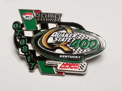 2017 Quaker State 400 at Kentucky Official Event Pin Won By Martin Truex Jr