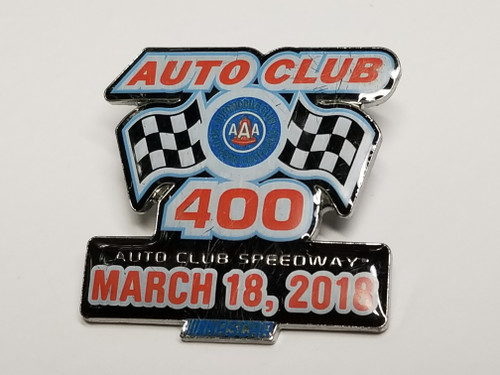 2018 Auto Club 400 at California Official Event Pin Won By Martin Truex Jr