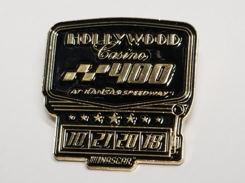 2018 Hollywood Casino 400 at Kansas Official Event Pin Won by Chase Elliott