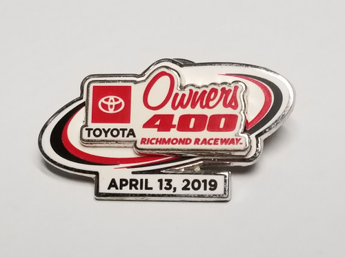 2019 Toyota Owners 400 at Richmond Official Event Pin Won by Martin Truex Jr