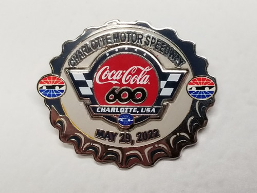 2022 Coke 600 at Charlotte Official Event Pin won by Denny Hamlin