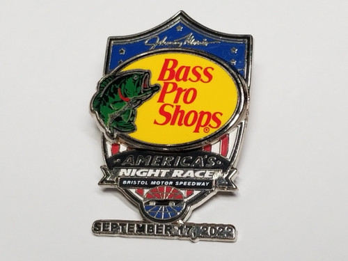 2022 Bass Pro Shops Bristol Night Race Official Event Pin Won by Chris Buescher