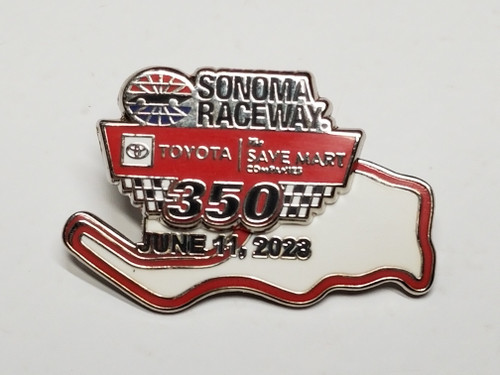 2023 Toyota SaveMart 350 at Sonoma Official Event Pin Won by Martin Truex  Jr