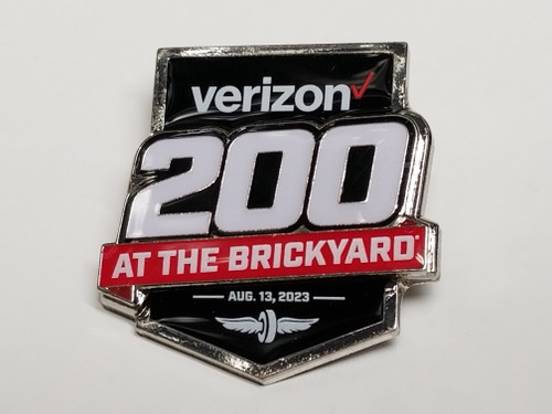 2023 Verizon 200 at the Brickyard Official Event Pin Won by Michael McDowell