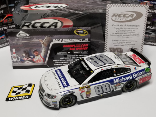 Dale Earnhardt Jr 2014 Michael Baker Pocono Win Raced Version 1/24 Elite