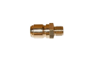 Powder coat gun adapter nipple