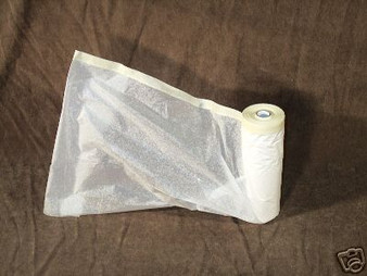 Pre-taped 12" plastic coated masking paper