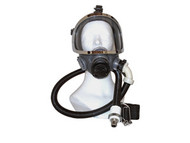 Full face mask assembly for supplied air respirator