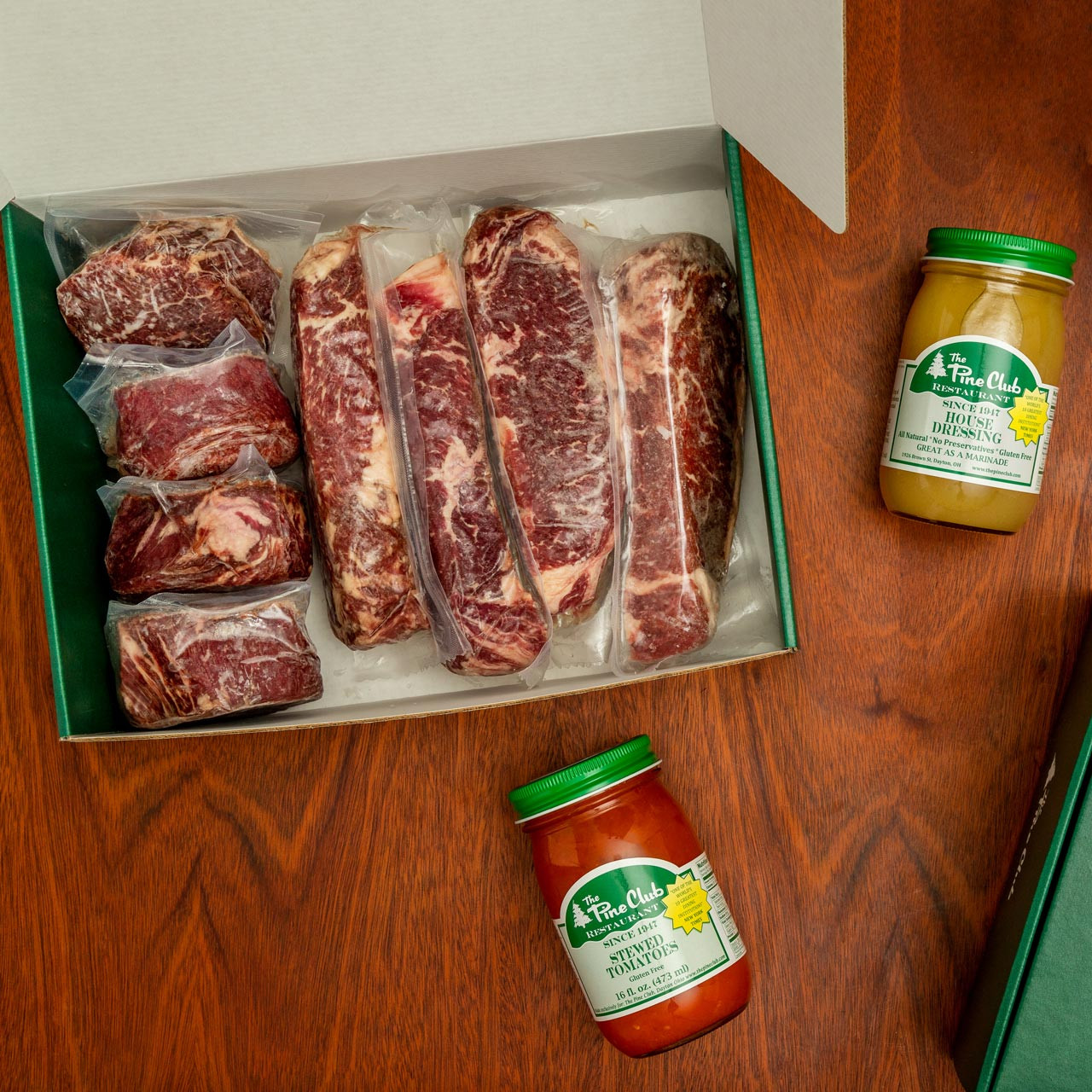 Buy Steaks, House Dressing and our famous Sides Online | The Pine Club