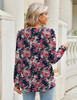 Navy Blue Big Floral