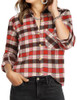 White Black Red Plaid