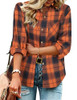 Orange Black Plaid