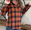 Orange Black Plaid