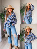 Blue White Plaid