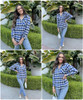 Blue White Plaid